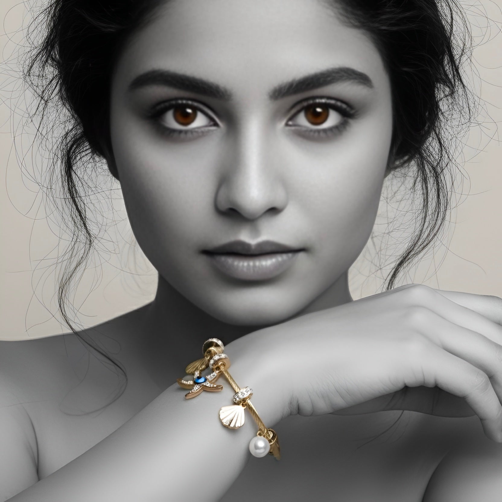 The Ocean Whisper Charm Bracelet