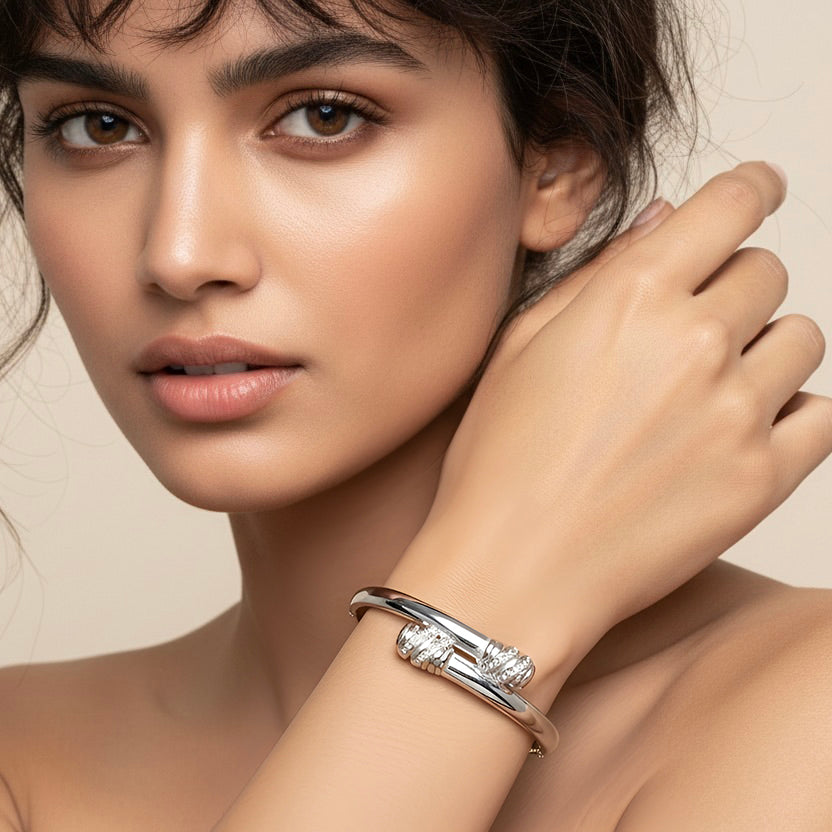 The Silver Embrace Bracelet