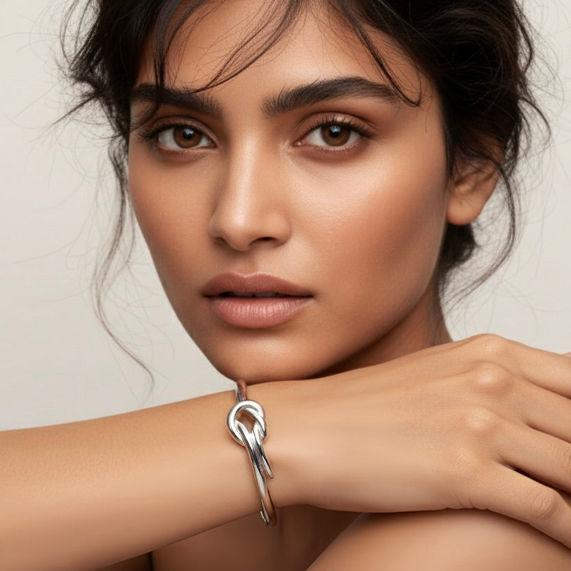 The Eternal Knot Silver Bracelet