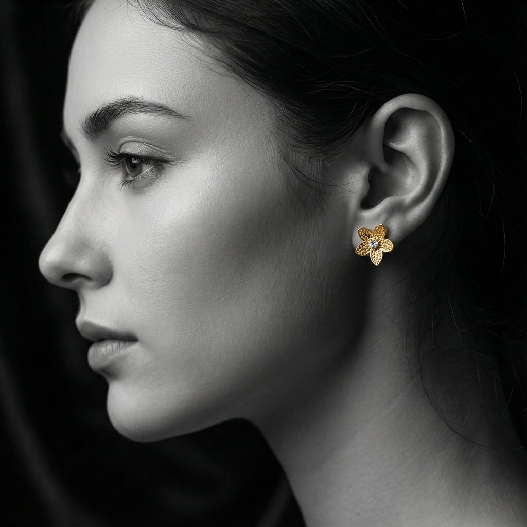 The Golden Bloom Studs