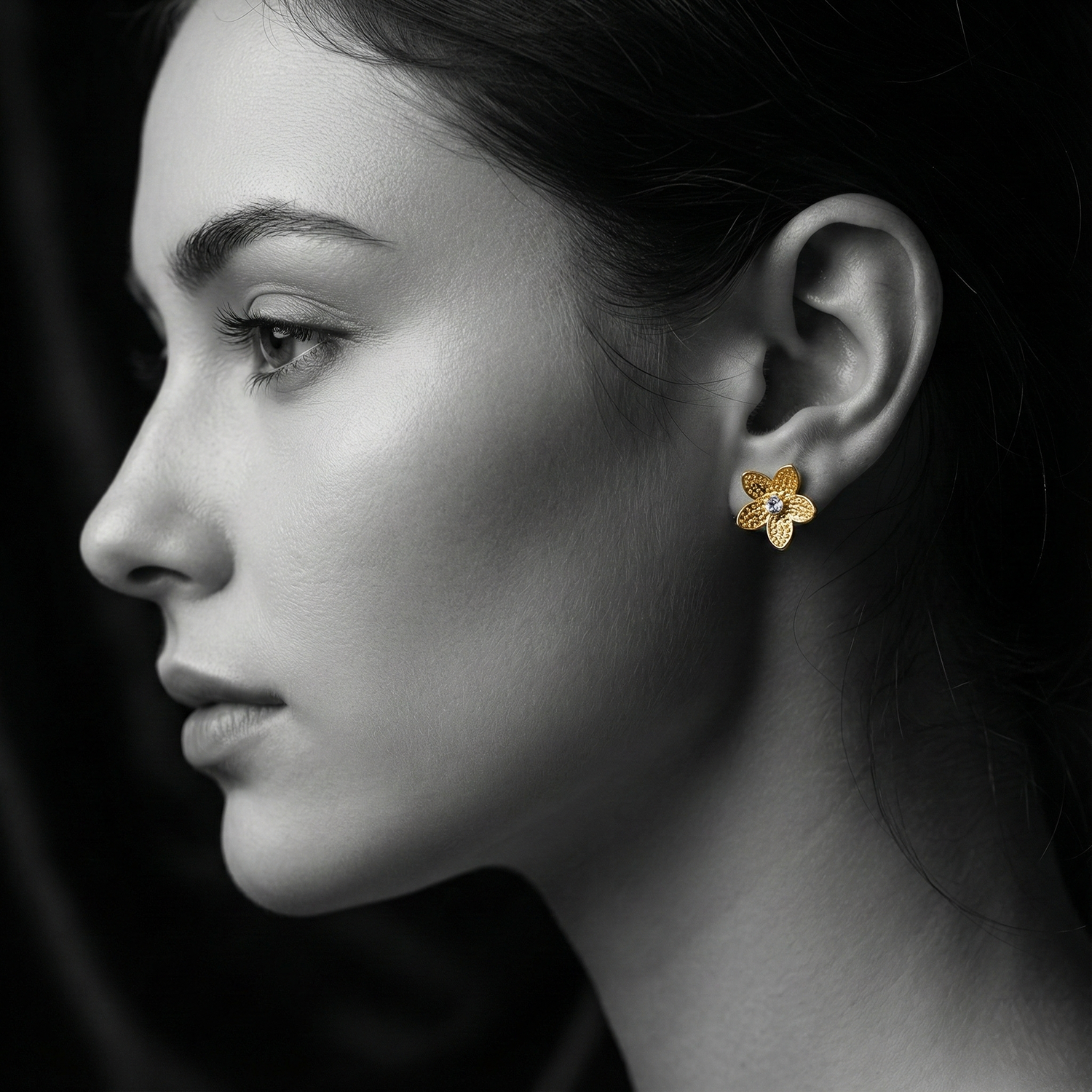 The Golden Bloom Studs