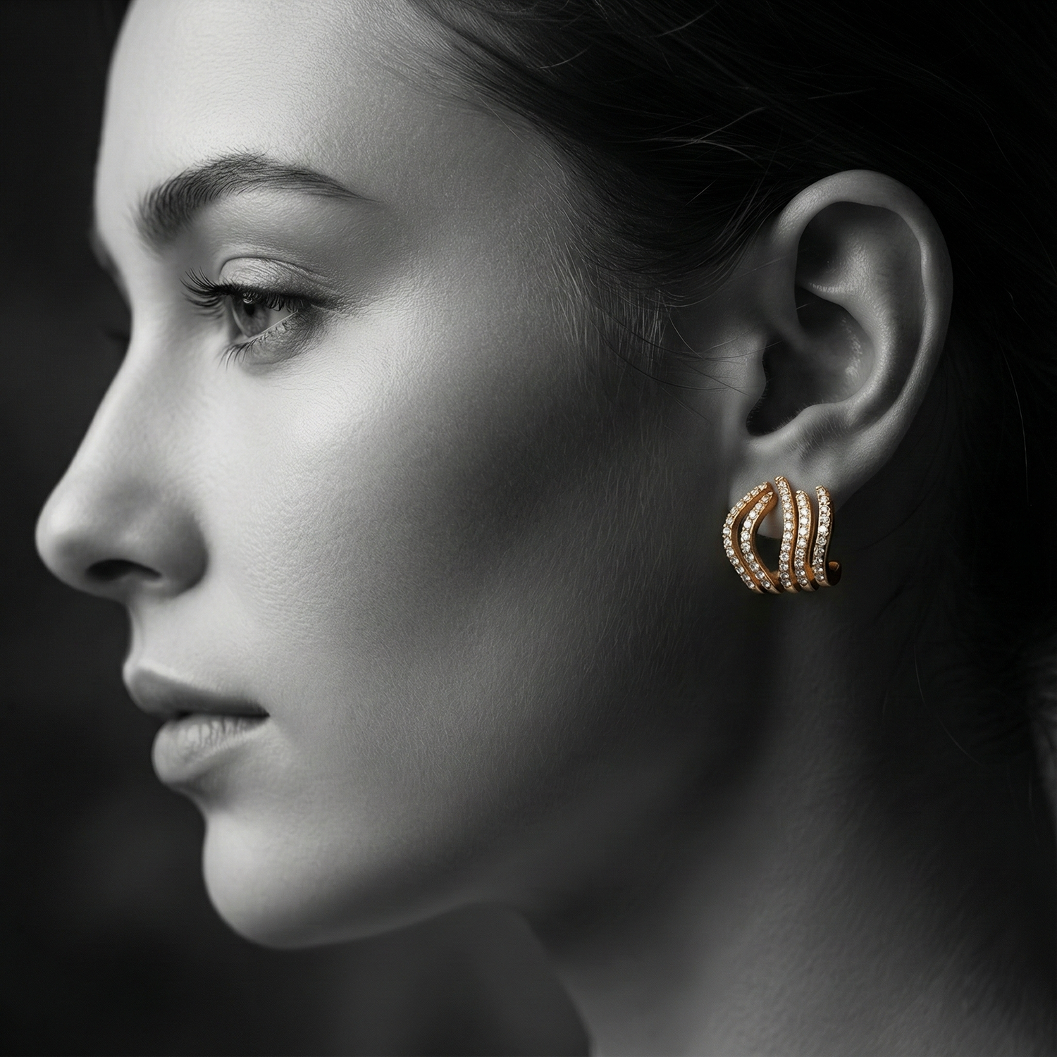 The Celeste Wave Earrings