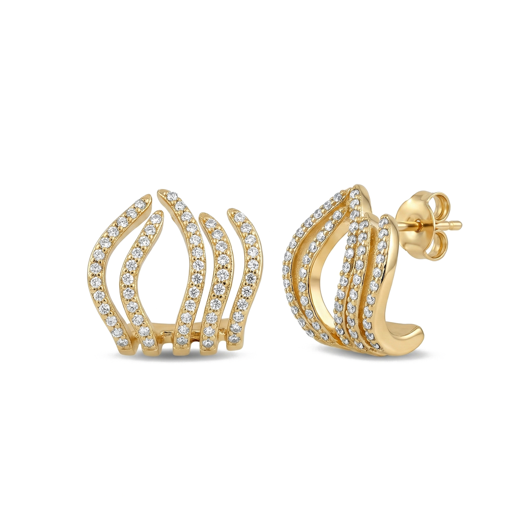 The Celeste Wave Earrings
