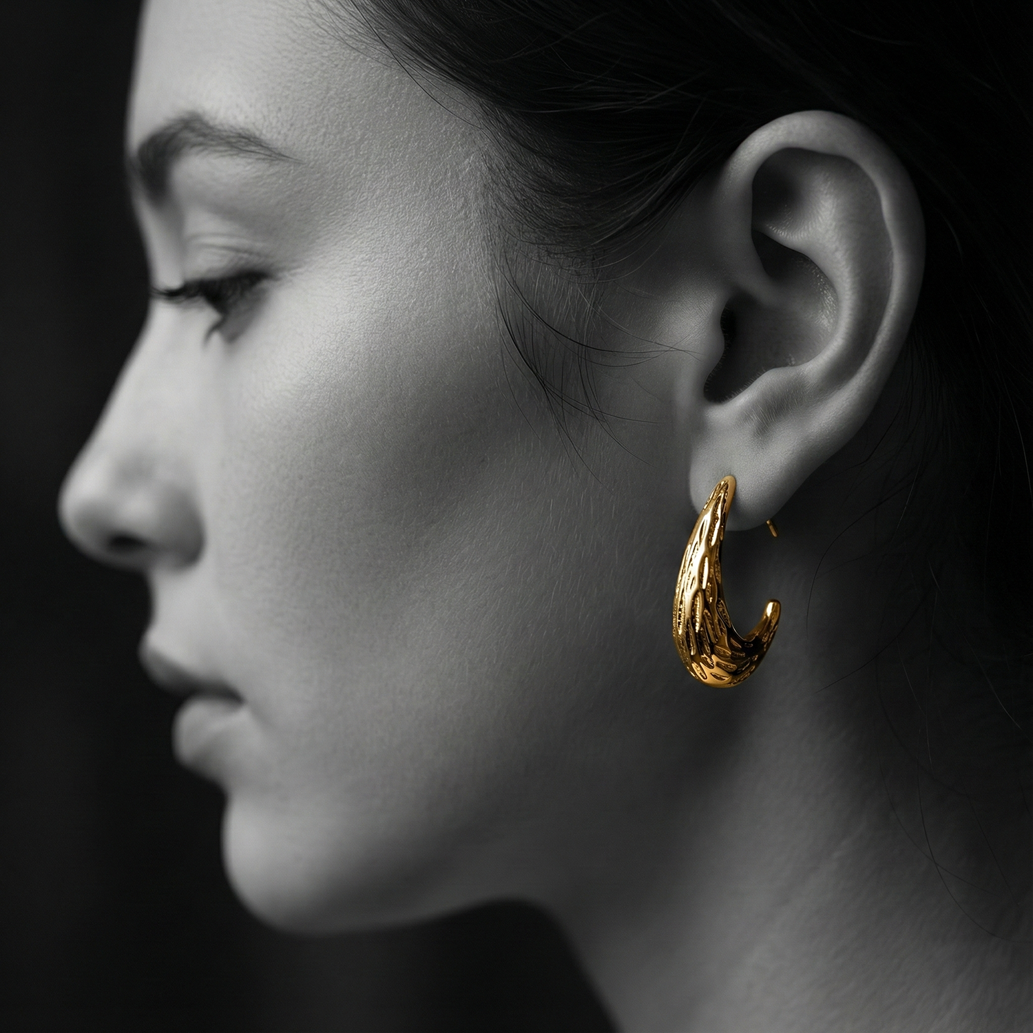 The Molten Curve Earrings