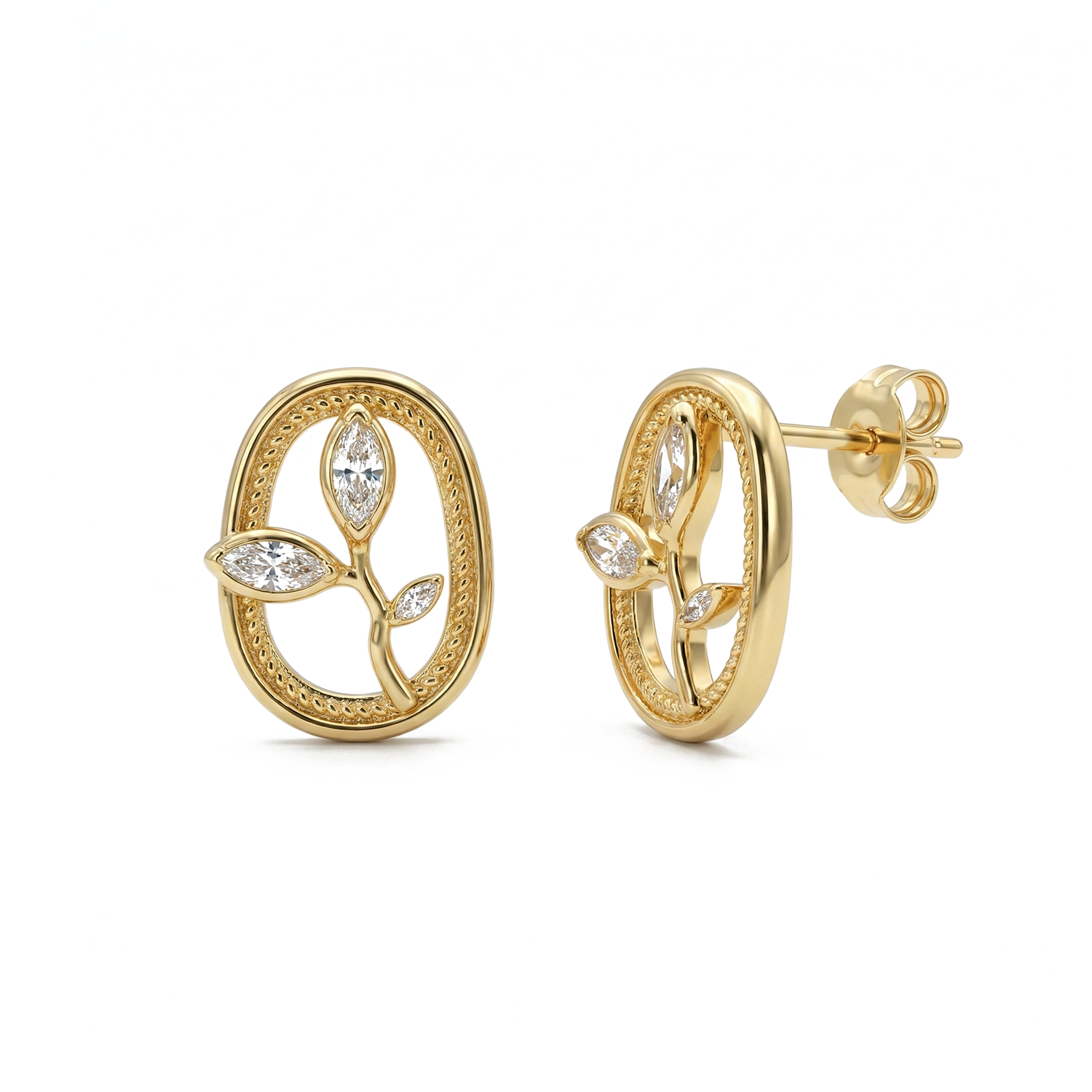 The Bloom Oval Studs