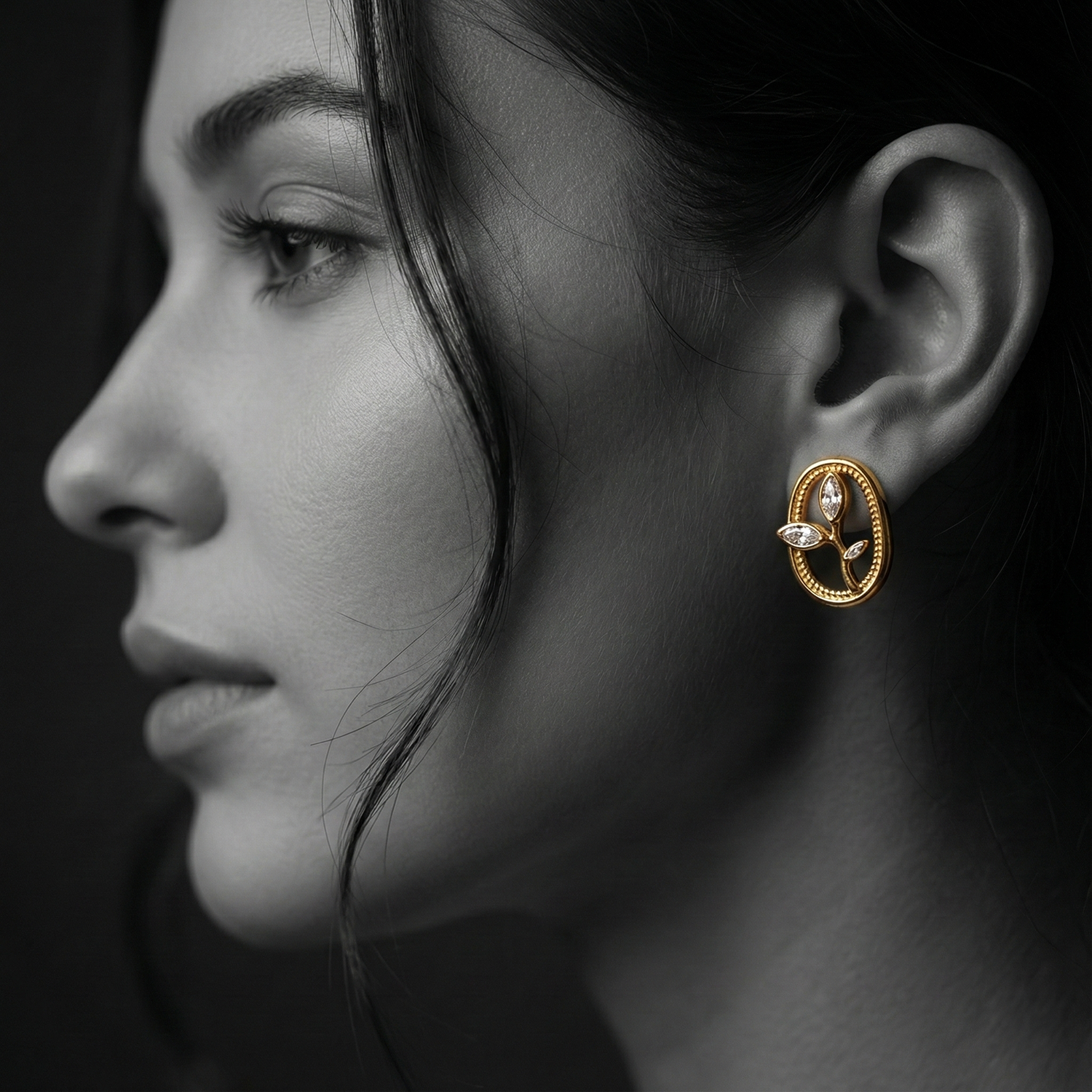 The Bloom Oval Studs