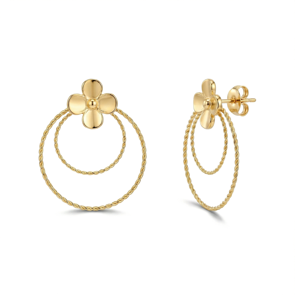 The Floral Loop Earrings