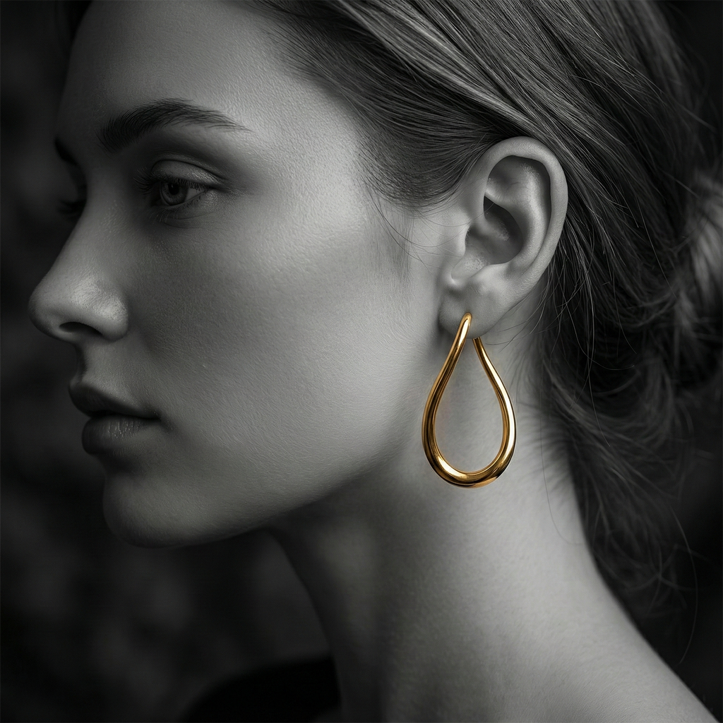 The Golden Drop Earrings