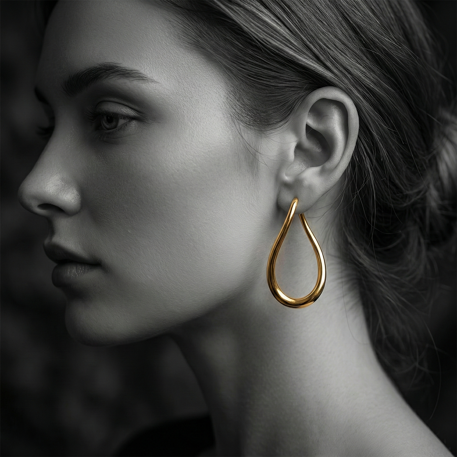 The Golden Drop Earrings