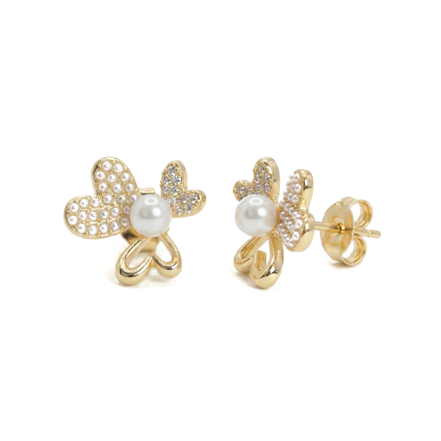 The Flutter Pearl Studs