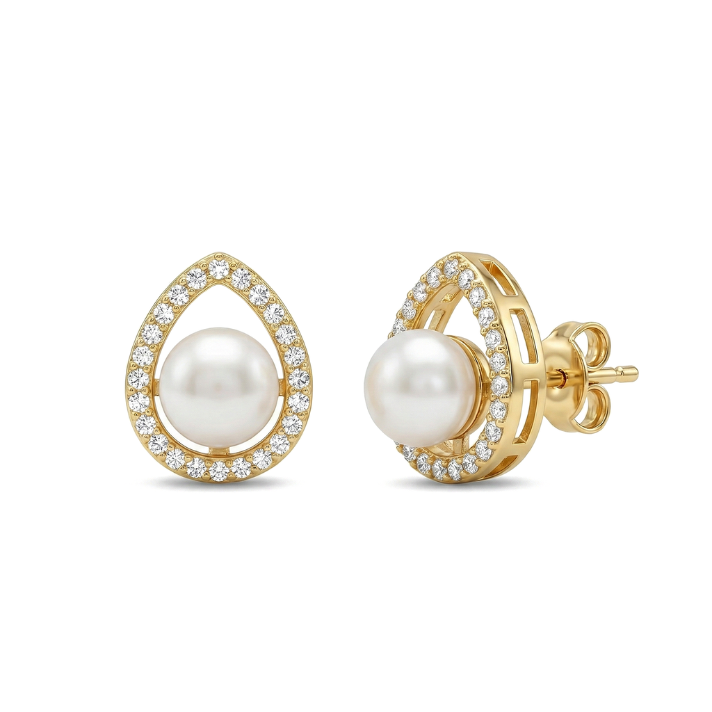 The Pearl Aura Studs
