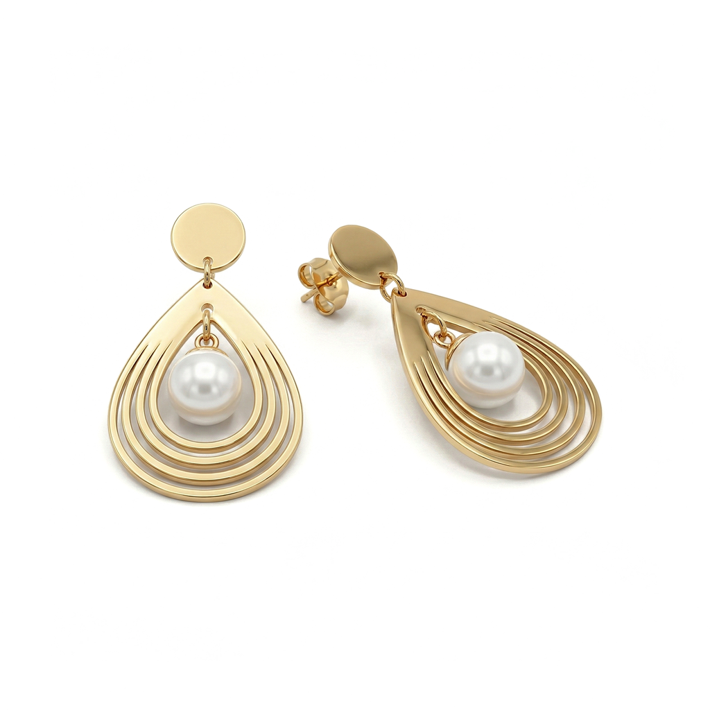 The Pearl Cascade Drop Earrings
