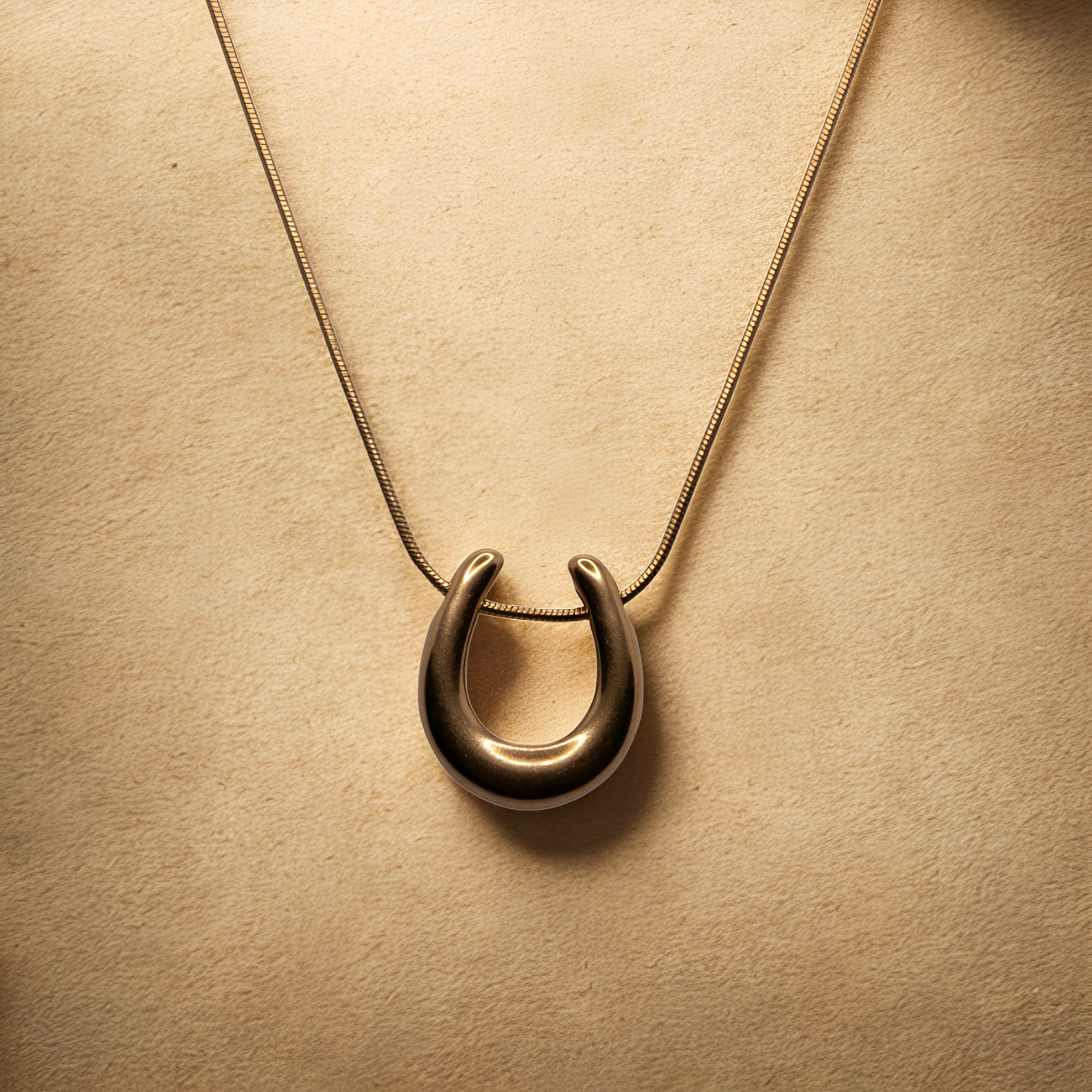 The Golden Crescent Charm Necklace