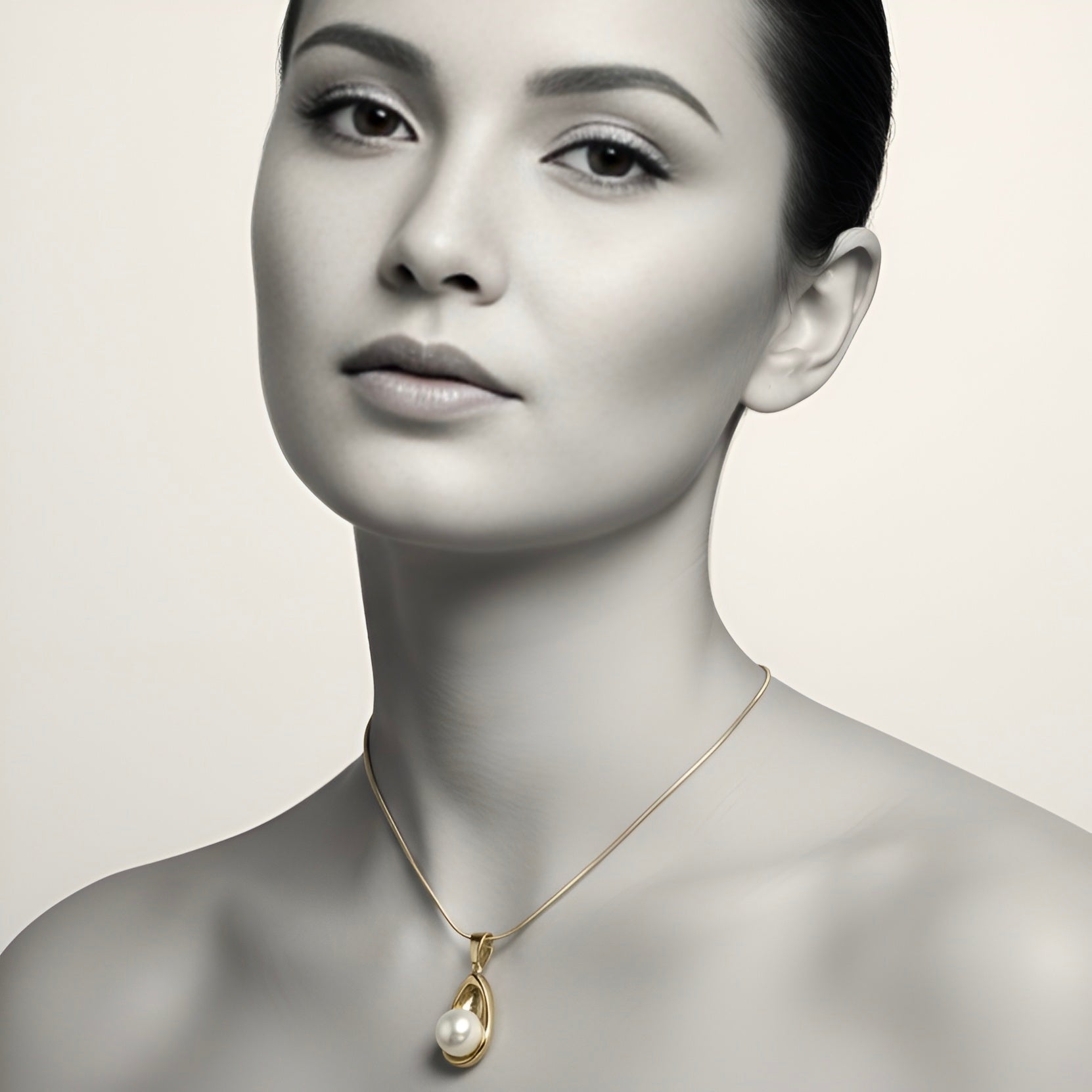 The Golden Pearl Embrace Necklace