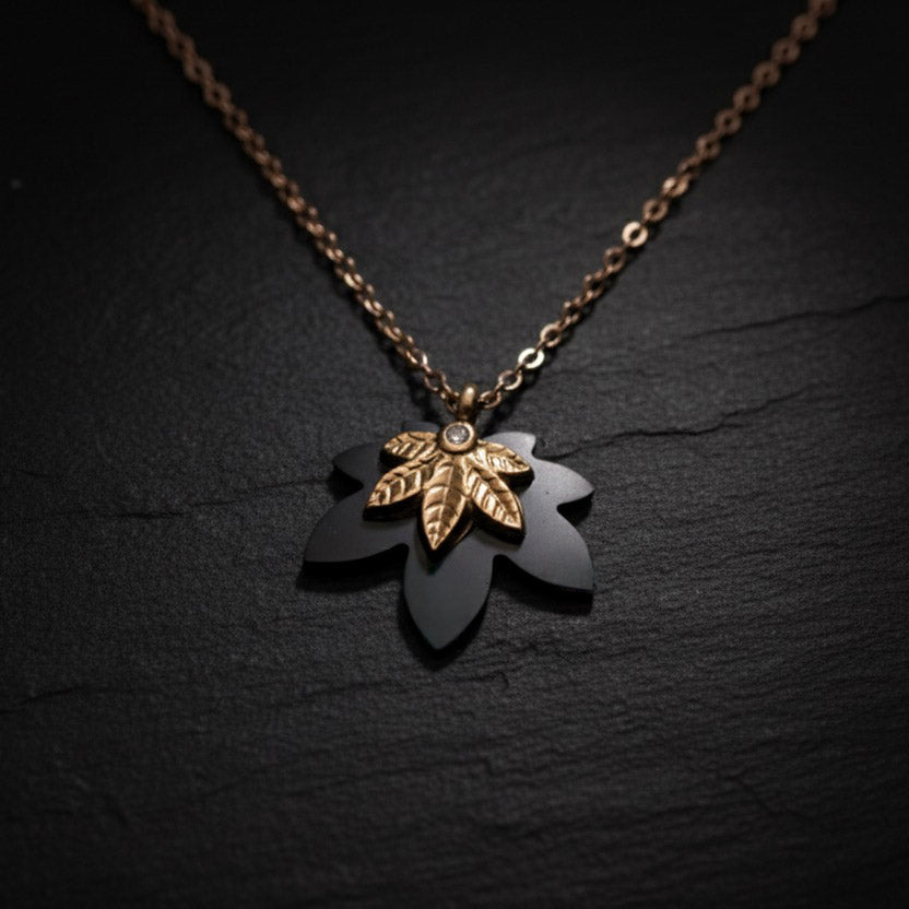 The Noir Leaf Necklace