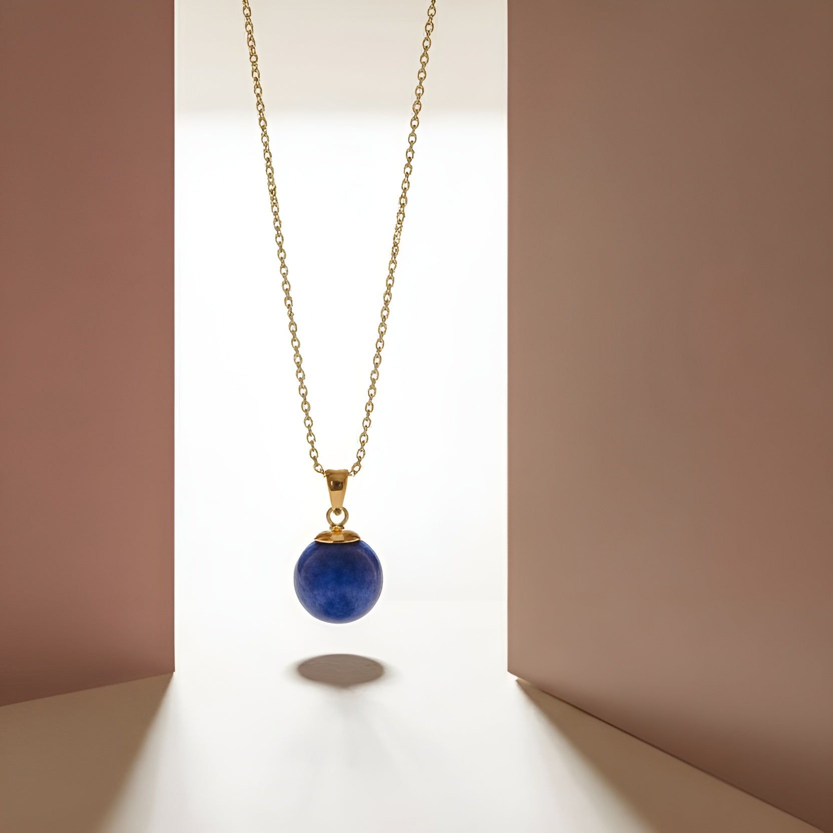 The Sapphire Glow Pendant Necklace