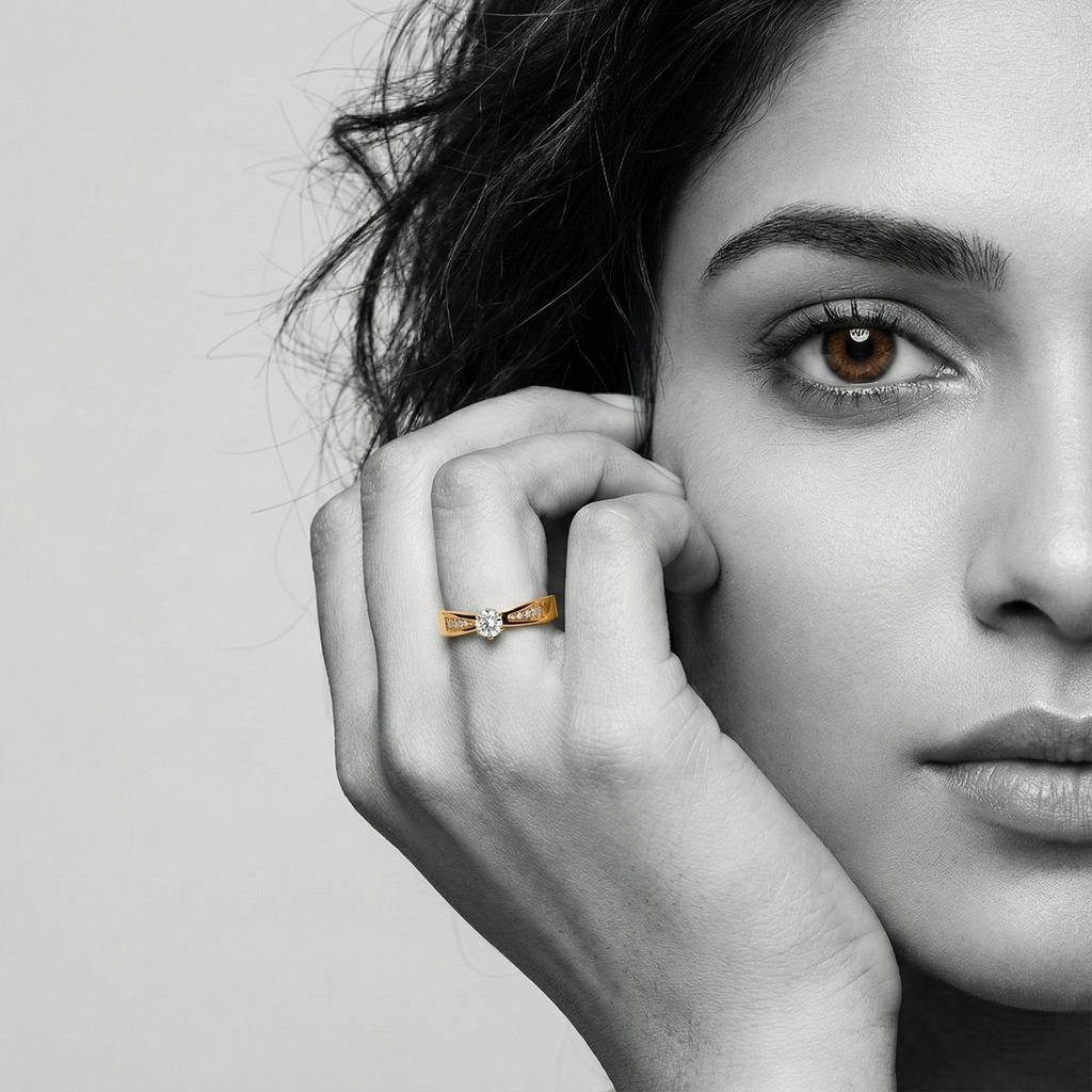 The Radiant Solitaire Ring