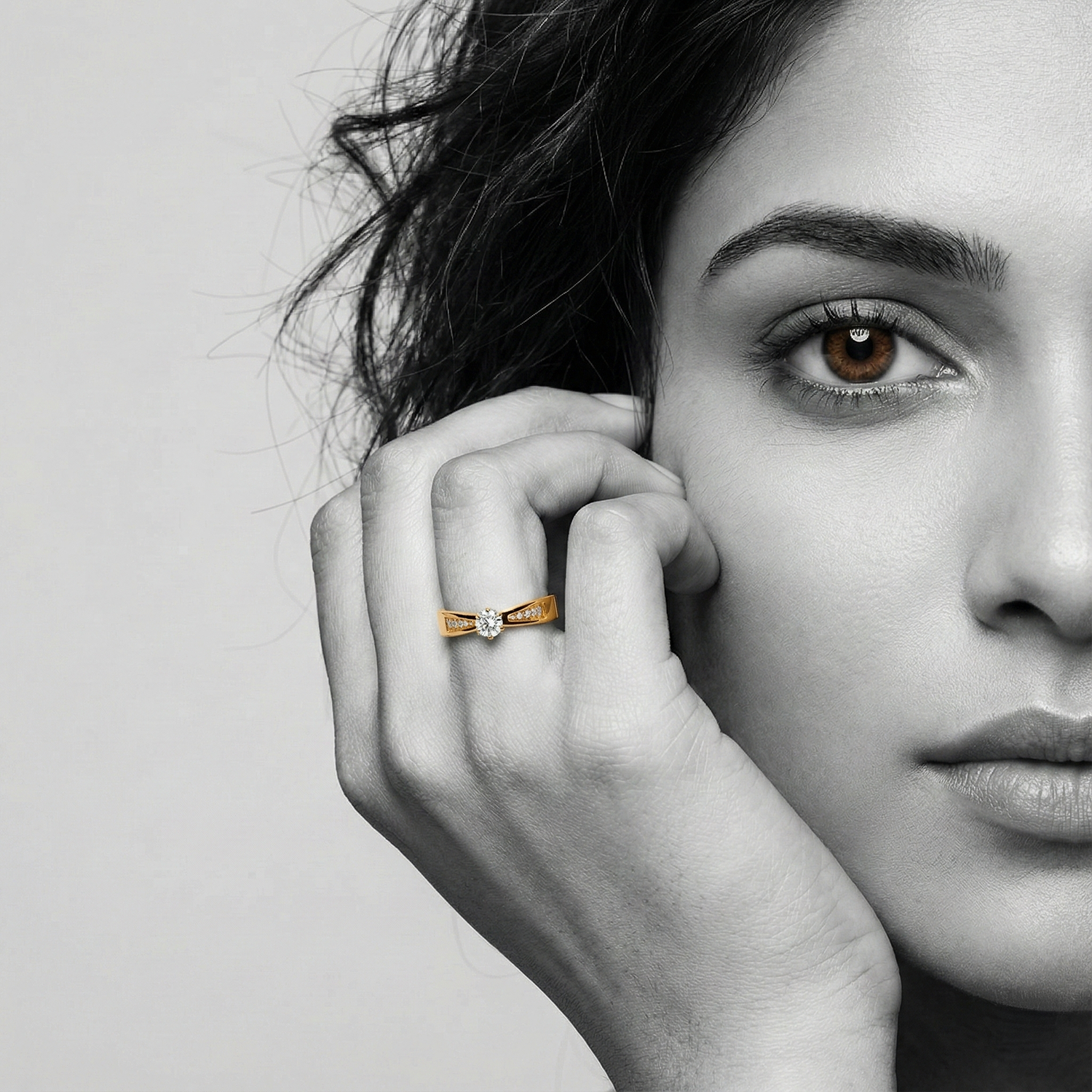 The Radiant Solitaire Ring