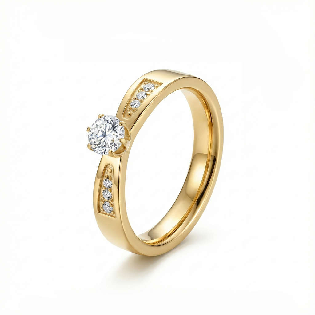 The Radiant Solitaire Ring