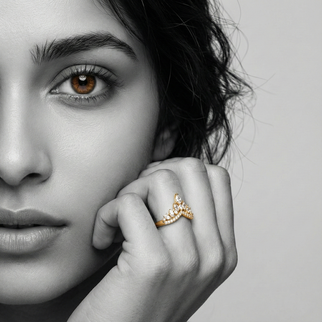 The Regal V Bloom Ring