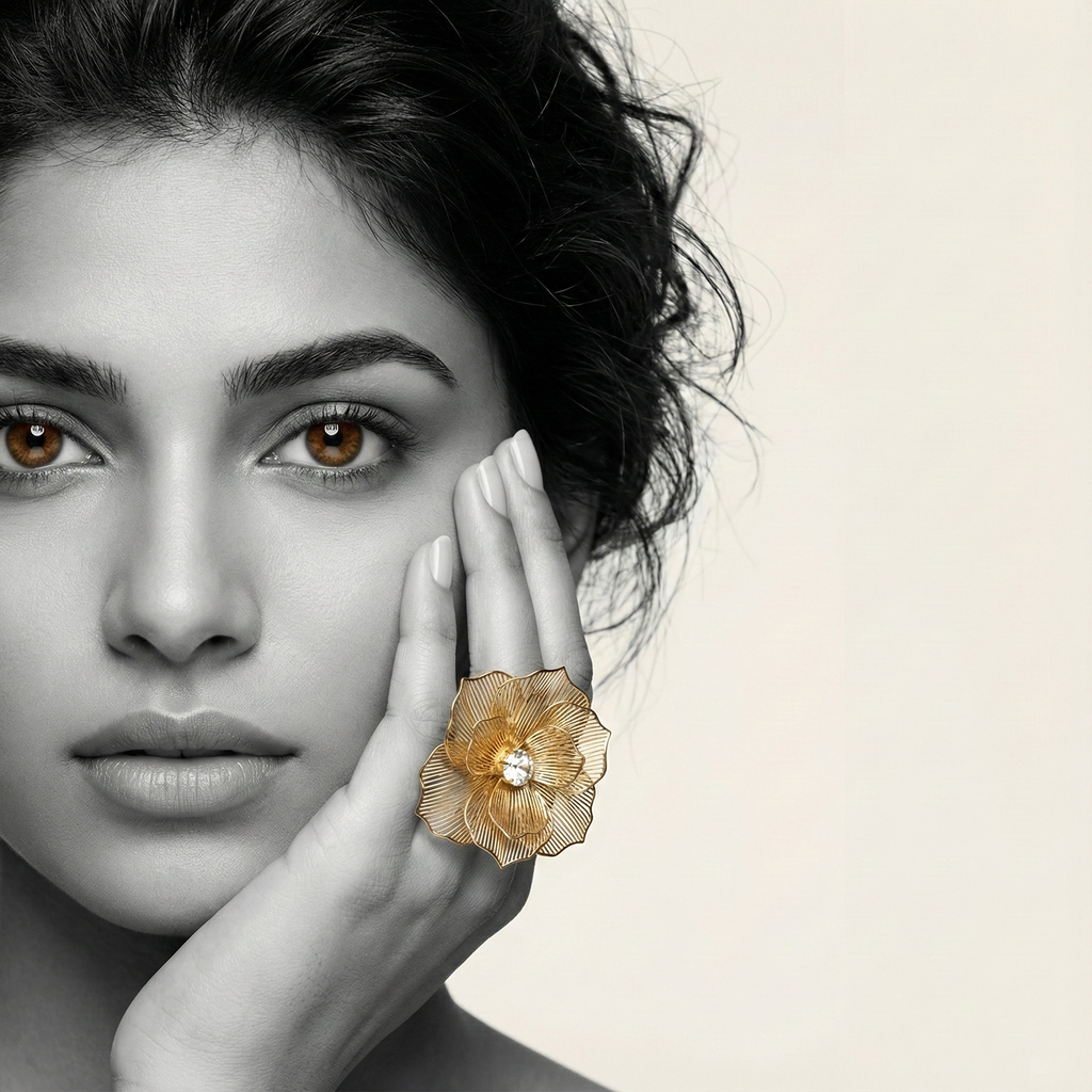 The Golden Bloom Ring