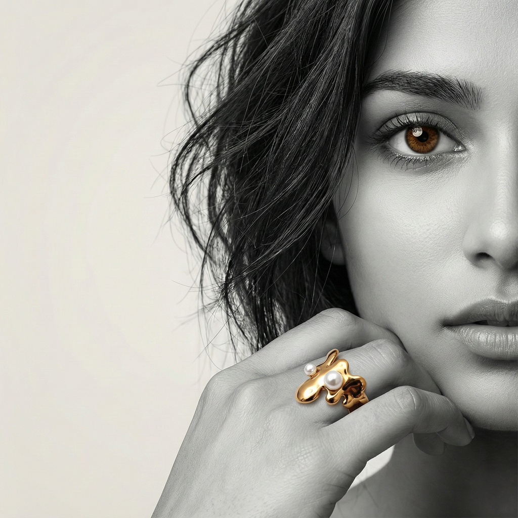The Molten Pearl Ring