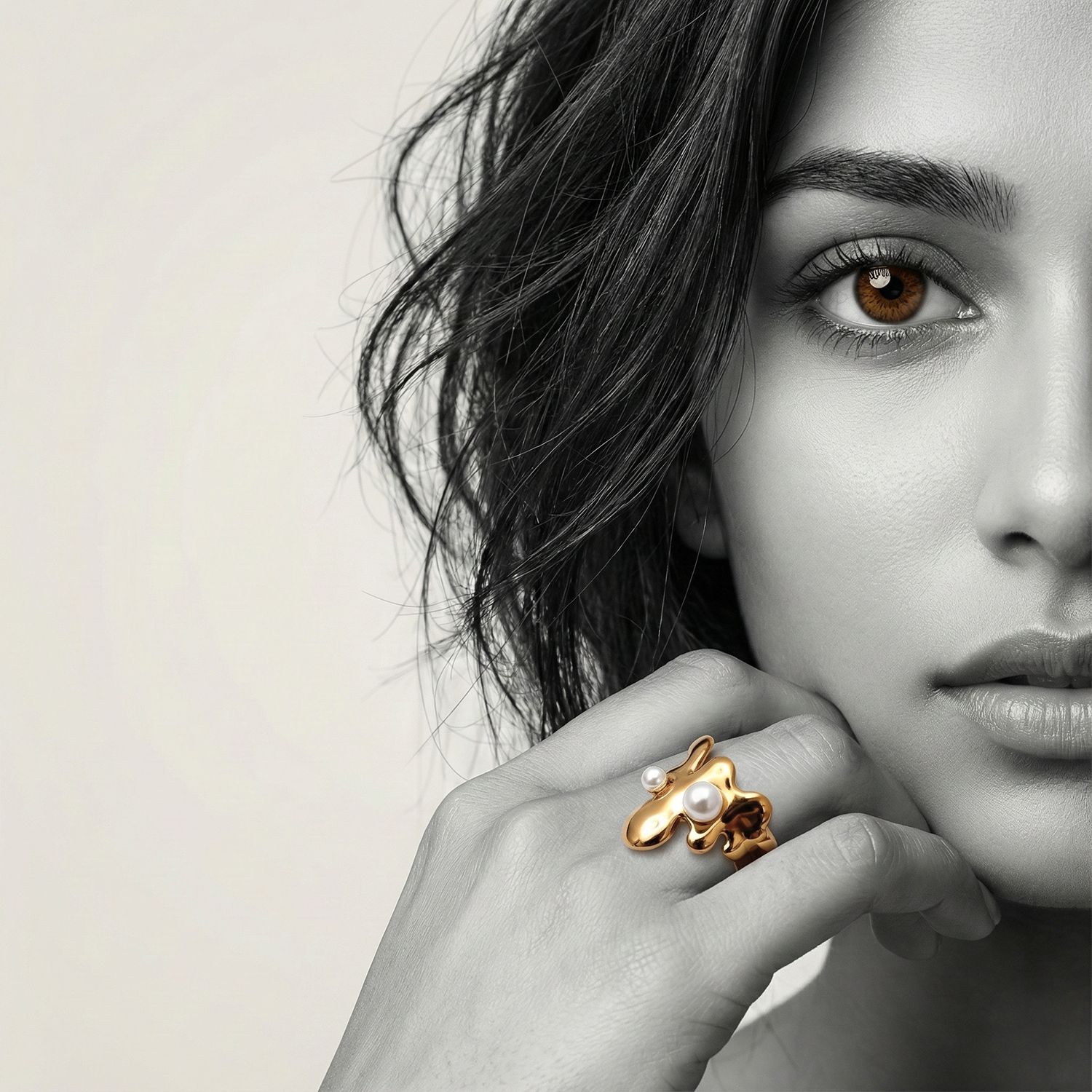 The Molten Pearl Ring