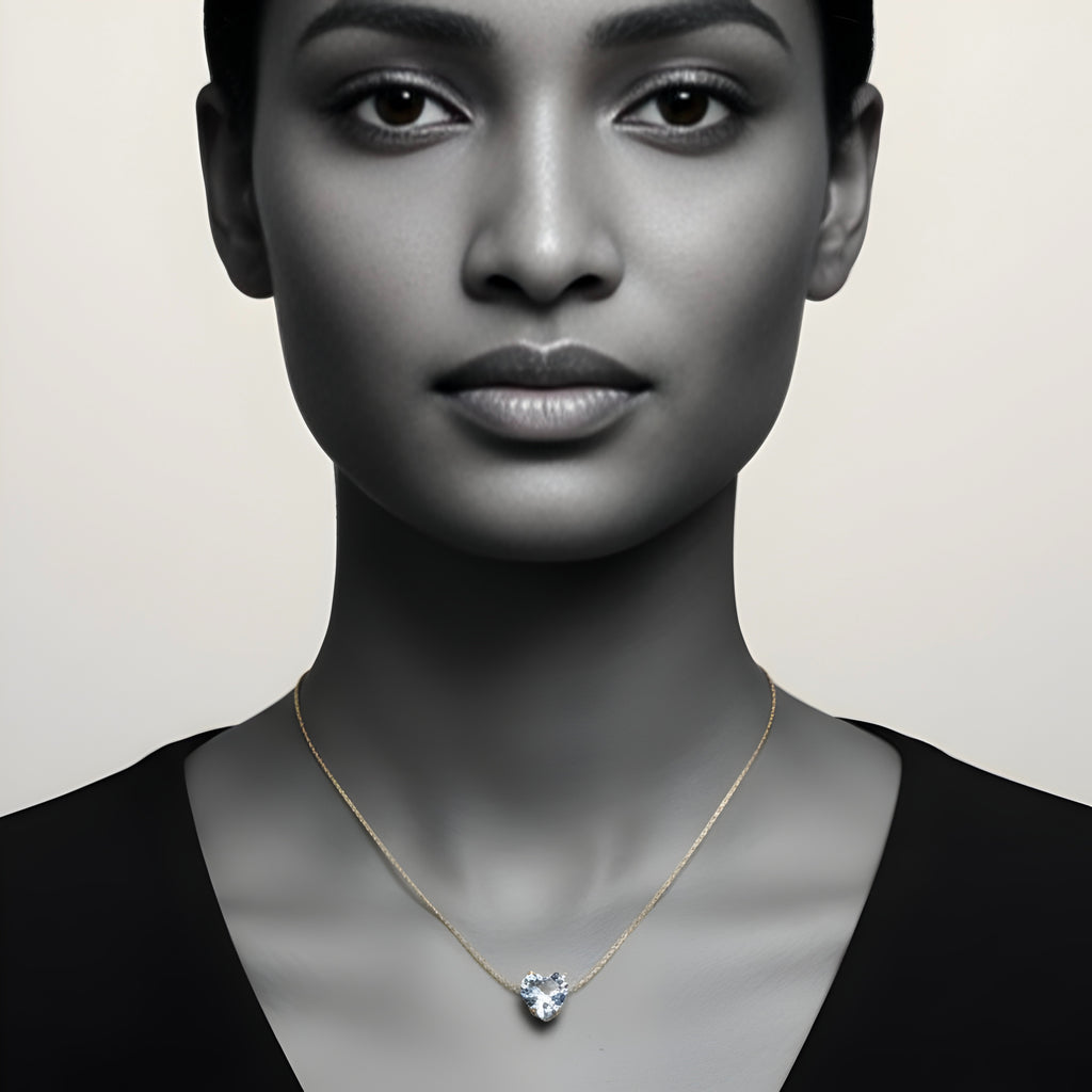 The Crystal Heart Shine Necklace